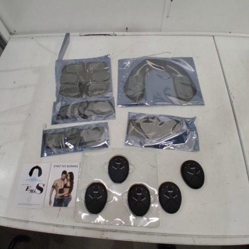 10PC JENYLU TENS AND MUSCLE STIMULATOR - AB STIMULATOR - BLACK image 4