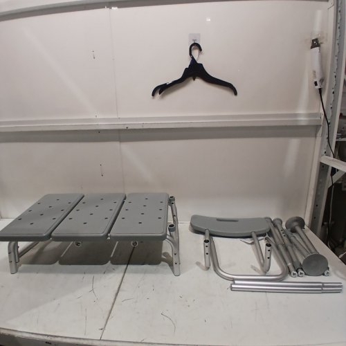 MEDLINE TRANSFER BENCH WITH BACK, KNOCKDOWN - GREY (MODEL:MDS86960KDMGH) image 2