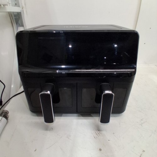 NUTRICHEF DOUBLE BASKET AIR FRYER WITH TRANSPARENT WINDOWS - DUAL 4.4QT BASKETS - 1700W - 120V - 16.3" X 15.7" X 12.8" - BLACK (MODEL: NCAF5508AT) image 3