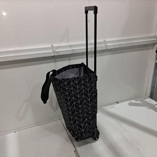 PORTABLE WHEELED GROCERY CART WATER RESISTANT - BLACK image 2