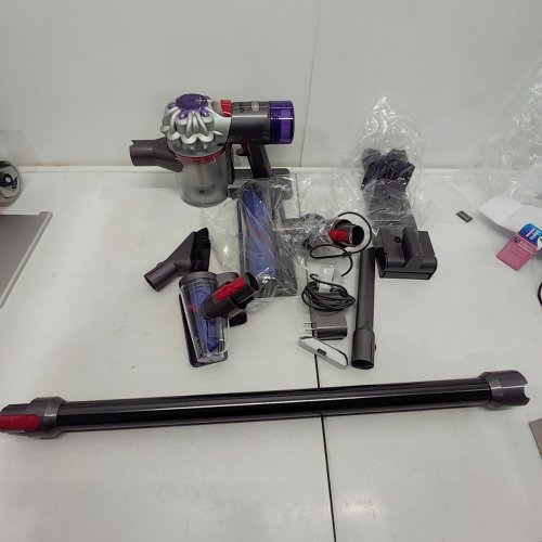 DYSON V8 RECHARGABLE HANDHELD STICK VACCUM - GREY/PURPLE (MODEL: SV25) image 3