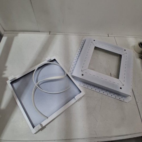 DRYWALL PRO X BY ARIA FULL AIR-FLOW RETURN VENT MOUNTING BODY - 14.25"X14.25" - WHITE image 2