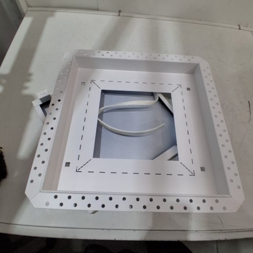 DRYWALL PRO X BY ARIA FULL AIR-FLOW RETURN VENT MOUNTING BODY - 14.25"X14.25" - WHITE image 3