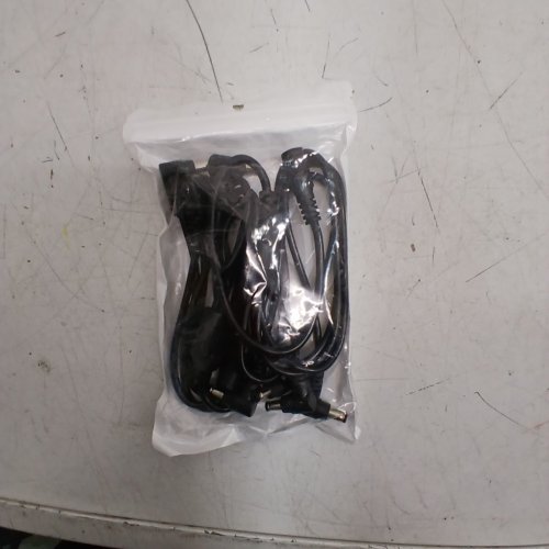 2PK VOLTKARE 4 WAY DC SPLITTER 1 FEMALE TO 4 MALES ADAPTER POWER CORD -5.5MM 12 V - BLACK image 2