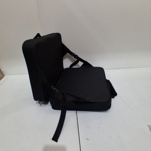 KIMI HOUSE INDOOR & OUTDOOR FOLDING CHAIR CUSHION - 16" X 13" - BLACK image 2