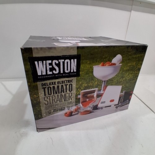 WESTON DELUXE ELECTRIC TOMATO STRAINER - 4QT - WHITE/RED (MODEL:82-0250-W) image 6