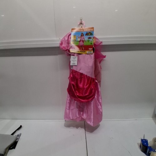 2PC GIRLS DISGUISE SUPER MARIO PRINCESS PEACH COSTUME - MEDIUM (8-10) - PINK (STYLE: 10690K) image 2