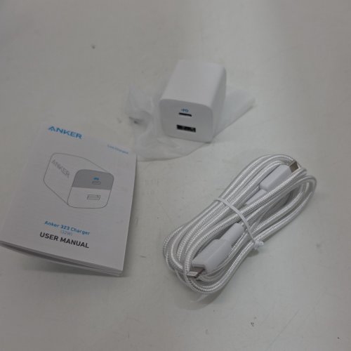 ANKER TWO PORT CHARGER WITH USB-C/LIGHTNING CABLE - 6FT - 32W - WHITE (MODEL: B2335) image 2