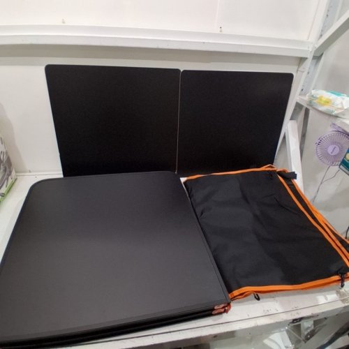 NORTHROAD FOLDING CAMPING TABLE WITH STORAGE BAG - 47.2" X 23.6" X 27.5" - BLACK/ORANGE (MODEL: LS-135) image 2