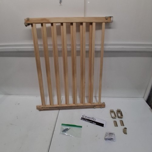 EVENFLO WALK-THRU TOP OF STAIRS EXTRA WIDE BABY & PET GATE - 32" X 30" - 48" - NATURAL WOOD BROWN (MODEL: 1050500 1050) image 2