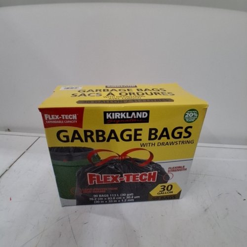 90PK KIRKLAND SIGNATURE FLEX-TECH GARBAGE BAGS - 30GAL image 3