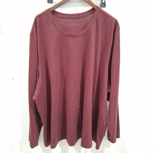 WOMEN'S LANE BRYANT LONG SLEEVE SHIRT - 6X - BURGUNDY (STYLE: FREN LB0197) image 2