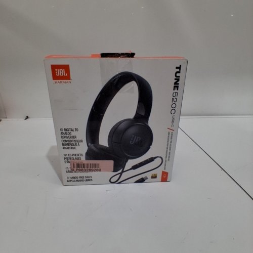 JBL TUNE 520C USB-C WIRED ON-EAR HEADPHONES - BLACK image 4