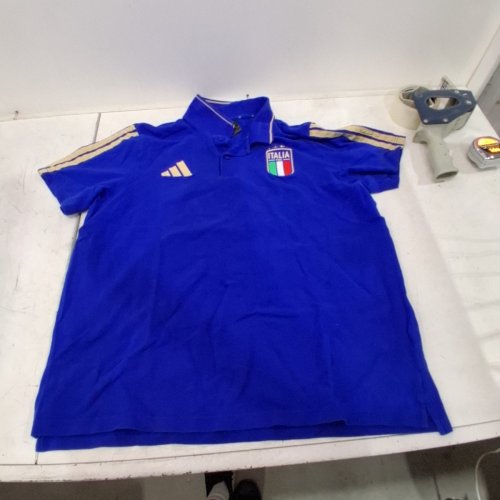 BOY'S ADIDAS ITALY DNA T-SHIRT - EXTRA LARGE - BLUE (STYLE: JZ2064) image 2