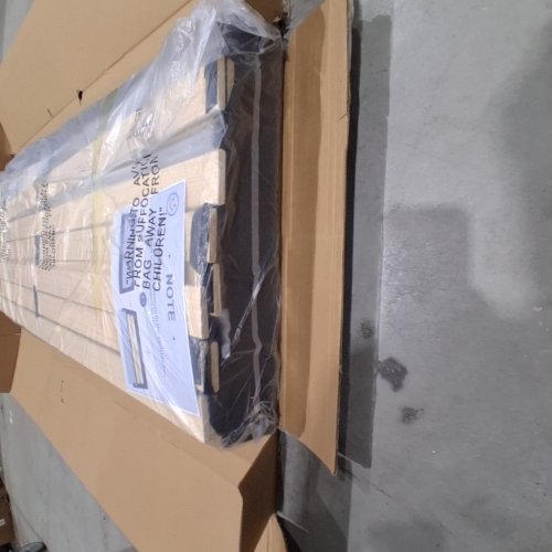 UPHOLSTERED PLATFORM BED FRAME - QUEEN - BLACK (MODEL: 6915) image 5