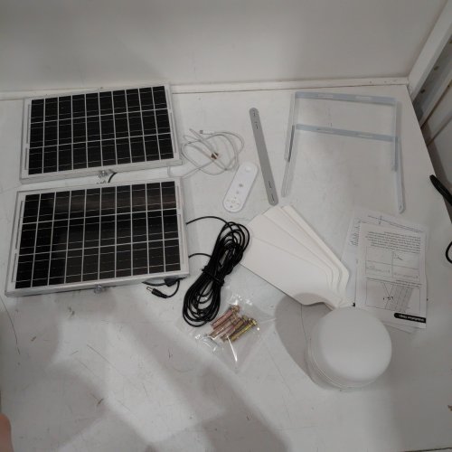 PORTABLE RECHARGEABLE WIRELESS CEILING SOLAR FAN LIGHT - 20000 MAH - WHITE (MODEL: Q9) image 4