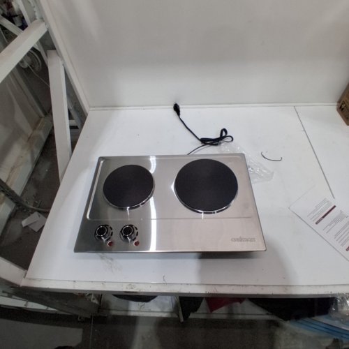 CUSIMAX PORTABLE DOUBLE HOT PLATE - 1800W - 13" X 19" - STAINLESS STEEL ( MODEL- CMHP-C180) image 3