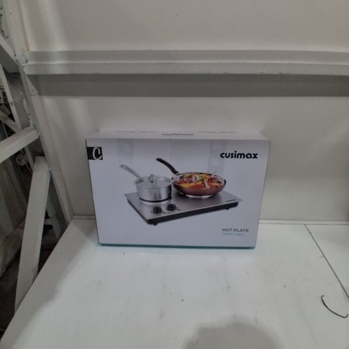 CUSIMAX PORTABLE DOUBLE HOT PLATE - 1800W - 13" X 19" - STAINLESS STEEL ( MODEL- CMHP-C180) image 4