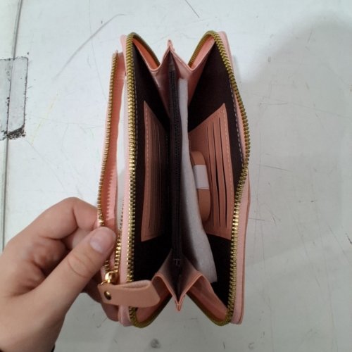 VEFLORA TOUCHSCREEN PHONE CROSSBODY BAG WALLET - PINK/GOLD (STYLE: 20292203724) image 4