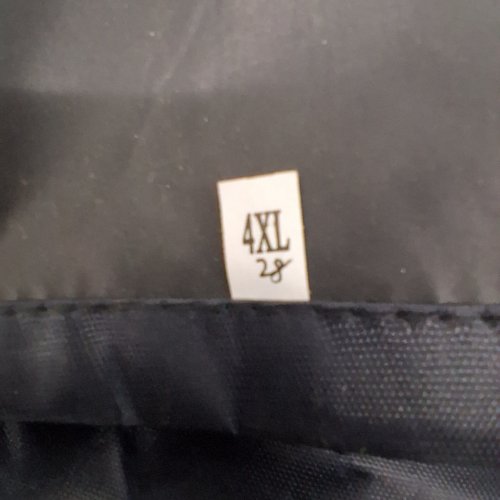 UNISEX HEAVY-DUTY WATERPROOF RAIN SUIT/REFLECTIVE STRIP - 4XL - BLACK image 4