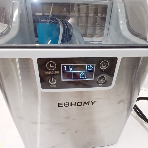 EUHOMY ICE CUBE MAKER MACHINE - 45LBS/DAY - SILVER/BLACK - (MODEL: IM004-CSI-CAEH) image 2