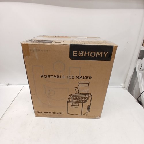 EUHOMY ICE CUBE MAKER MACHINE - 45LBS/DAY - SILVER/BLACK - (MODEL: IM004-CSI-CAEH) image 5