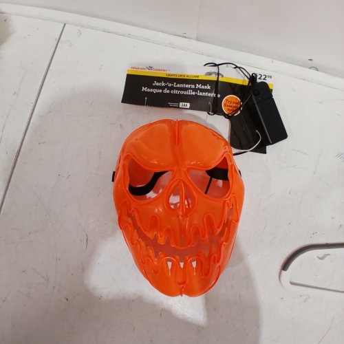 WAY TO CELEBRATE! LIGHT-UP JACK-O-LANTERN MASK - ORANGE image 3