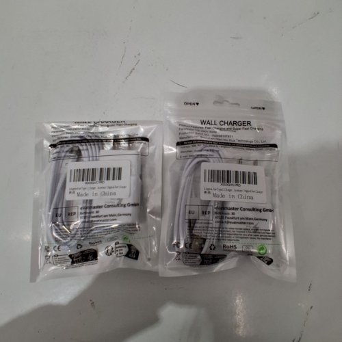 2PK FAST CHARGER USB TO USB TYPE C WITH BLOCK - 3FT - WHITE image 2
