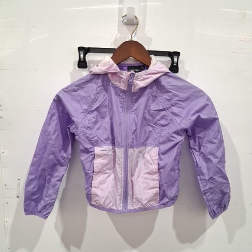 GIRLS' GEORGE HOODED WINDBREAKER - SMALL (6) - PURPLE (STYLE: GRS60530G) image 2