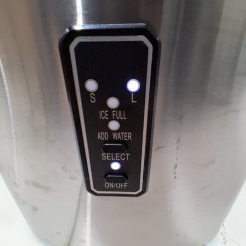 EUHOMY COUNTERTOP ICE MAKER MACHINE WITH HANDLE / BASKET & SCOOP - SILVER (MODEL: IM-01X) image 2