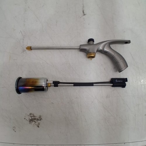 2PC SUNIGFYRE PROPANE WEED TORCH SET - SILVER/BLACK image 2