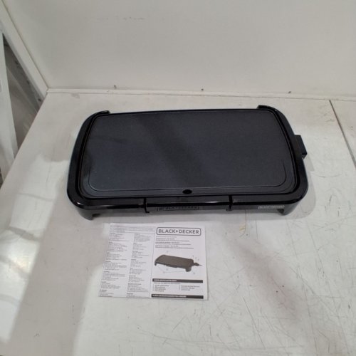 BLACK+DECKER FAMILY SIZED CORDED ELECTRIC GRIDDLE - 20" X 11" - BLACK (MODEL: GD2011BC) image 2