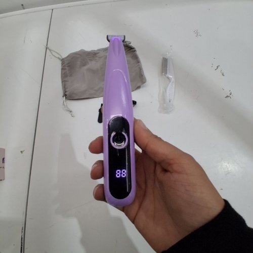 PAPMINI PET TRIMMER - ROUNDED TRIMMER TIP - LED LIGHT - 40DB - PURPLE image 2