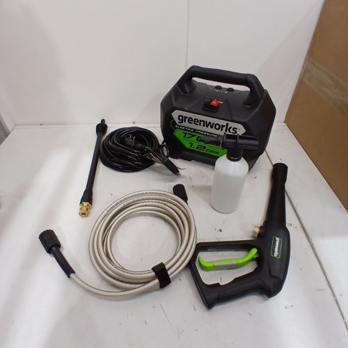 GREENWORKS COLD WATER ELECTRIC PRESSURE WASHER - 1700 PSI - 1.2GPM - 13 AMP - GREEN (MODEL: GPW1704) image 3