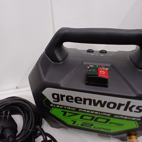 GREENWORKS COLD WATER ELECTRIC PRESSURE WASHER - 1700 PSI - 1.2GPM - 13 AMP - GREEN (MODEL: GPW1704) image 4