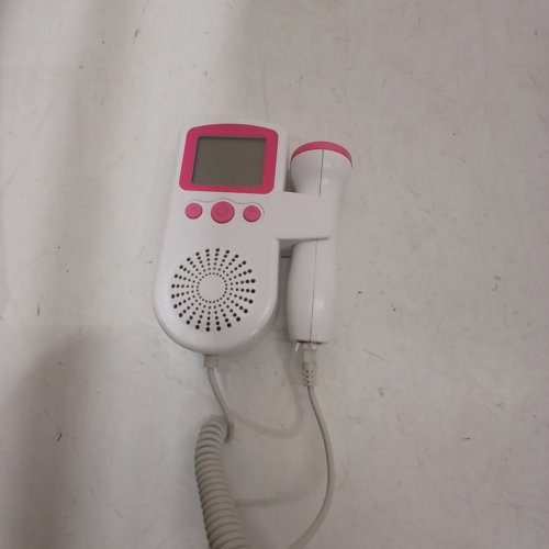 PORTABLE FETAL DOPPLER, HEALTH CANADA LICENSED HEARTBEAT MONITOR SOUND TRANSDUCER - 3 V - WHITE / PINK (MODEL: JSL-T501) image 4