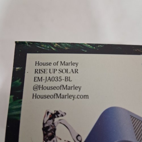 HOUSE OF MARLEY RISE UP SOLAR WATERPROOF PORTABLE BLUETOOTH SPEAKER - UP TO 14HRS PLAYTIME - BLUE (MODEL: EM-JA035-BL) image 4