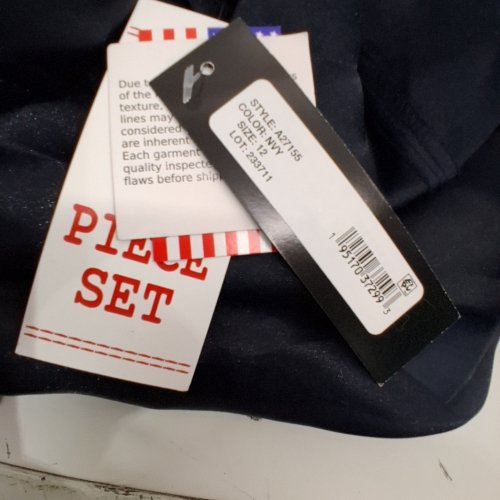 WOMEN'S BETSY & ADAM FLOOR LENGTH DRESS WITH TIE-WAIST - SIZE 12 - NAVY BLUE (A27155) image 3