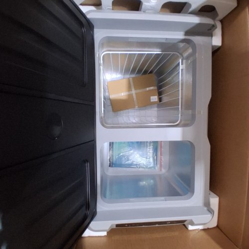 EUHOMY DUAL ZONE ELECTRIC PORTABLE COOLER - 12V/24V - 45L - BLACK/GREY (MODEL: ZBD-50D/CF024-50BL-CAEH) image 3