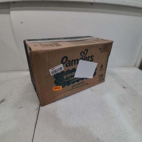 108PK PAMPERS SWADDLERS ACTIVE BABY 108 DIAPERS SIXE 6 - 35LBS image 4