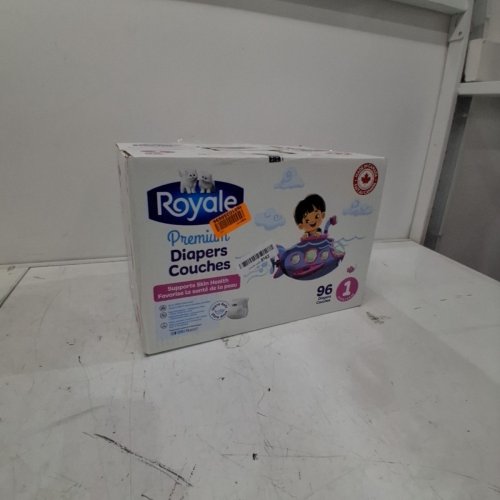 96PK ROYALE PREMIUM DIAPERS - SIZE 1 - 8 TO 14LBS image 4