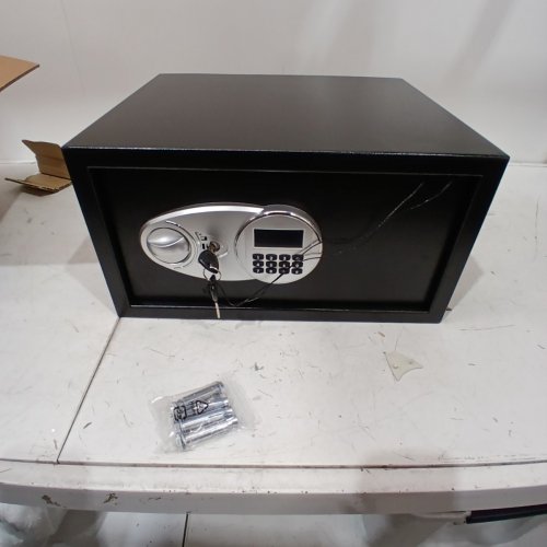 AMAZONBASICS SECURITY SAFE 1-CUBIC FEET, 28.3L, KEY AND KEYPAD image 2