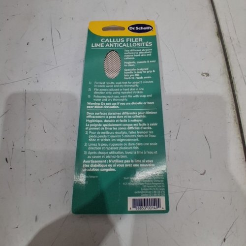 DR. SCHOLL'S CALLUS FILER INSTANTLY REMOVES ROUGH HARD AND CALLUSED SKIN - WHITE/SILVER image 3