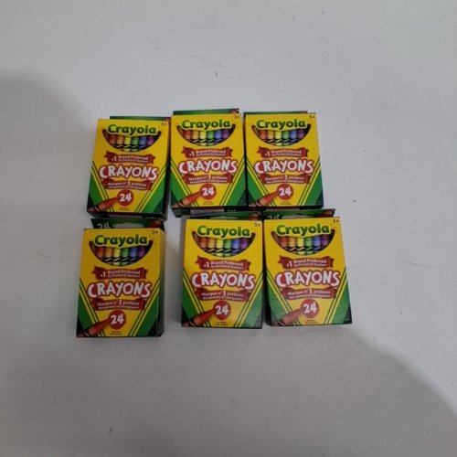 6(24PK) CRAYOLA CRAYONS - 144 TOTAL - ASSORTED COLOURS image 2