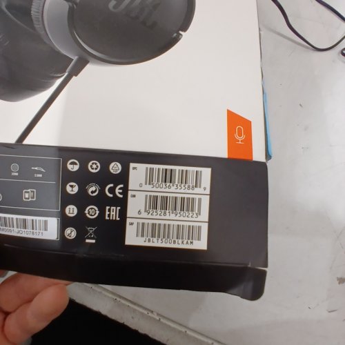 JBL WIRED ON-EAR HEADPHONES - BLACK (MODEL: TUNE500) image 3