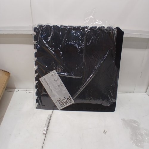 5PK AIRHOP RUBBER EXERCISE INTERLOCKING TILES 24" X 24" - BLACK image 2
