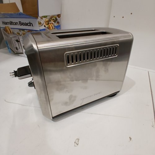 HAMILTON BEACH MODERN STYLE TOASTER WITH BAGEL TOAST OPTION, 2-SLICE - CHROME (MODEL: 22794C) image 4