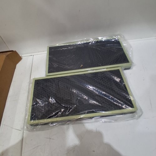 2PK CABIN AIR FILTER WITH ACTIVATED CARBON AIR CONDITIONER REPLACMENT FILTERS - 20" X 10" - GREEN / BLACK image 2