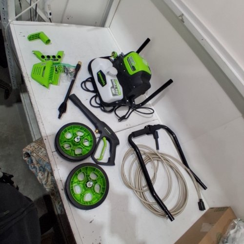 GREENWORKS ELECTRIC PRESSURE WASHER - 1800PSI - 1.1 GPM - GREEN/BLACK (MODEL: GPW1800) image 3