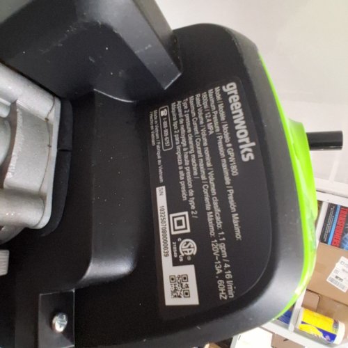 GREENWORKS ELECTRIC PRESSURE WASHER - 1800PSI - 1.1 GPM - GREEN/BLACK (MODEL: GPW1800) image 8